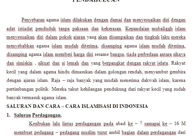 Contoh Makalah Islam Indonesia  contoh surat dan 