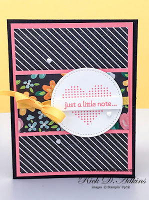 The Lots of Hearts Stamp Set is perfect for sending just the right little note to someone special.  Click here to learn more