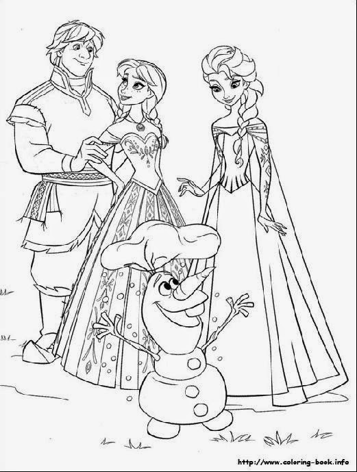 Frozen coloring pages on Coloring Book