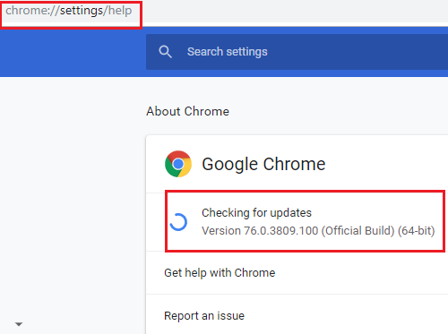 Обновите Google Chrome