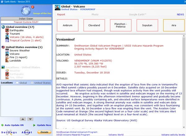 Obtenga actualizaciones meteorológicas usando Earth Alerts