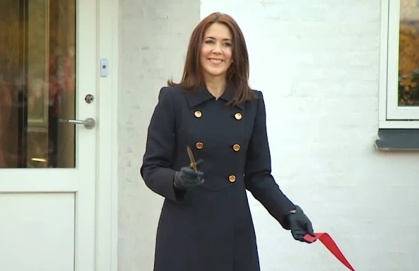 Crown Princess Mary of Denmark attends opening of the KFUM Soldier' housing for veteran families in Birkerød