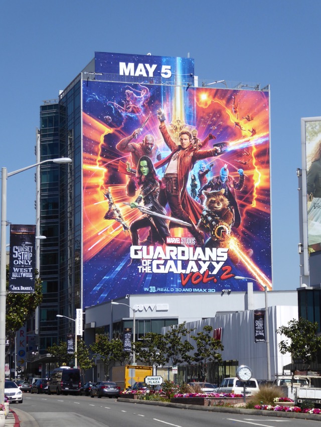 Daily Billboard Guardians Of The Galaxy Vol 2 Movie Billboards Advertising For Movies Tv Fashion Drinks Technology And More