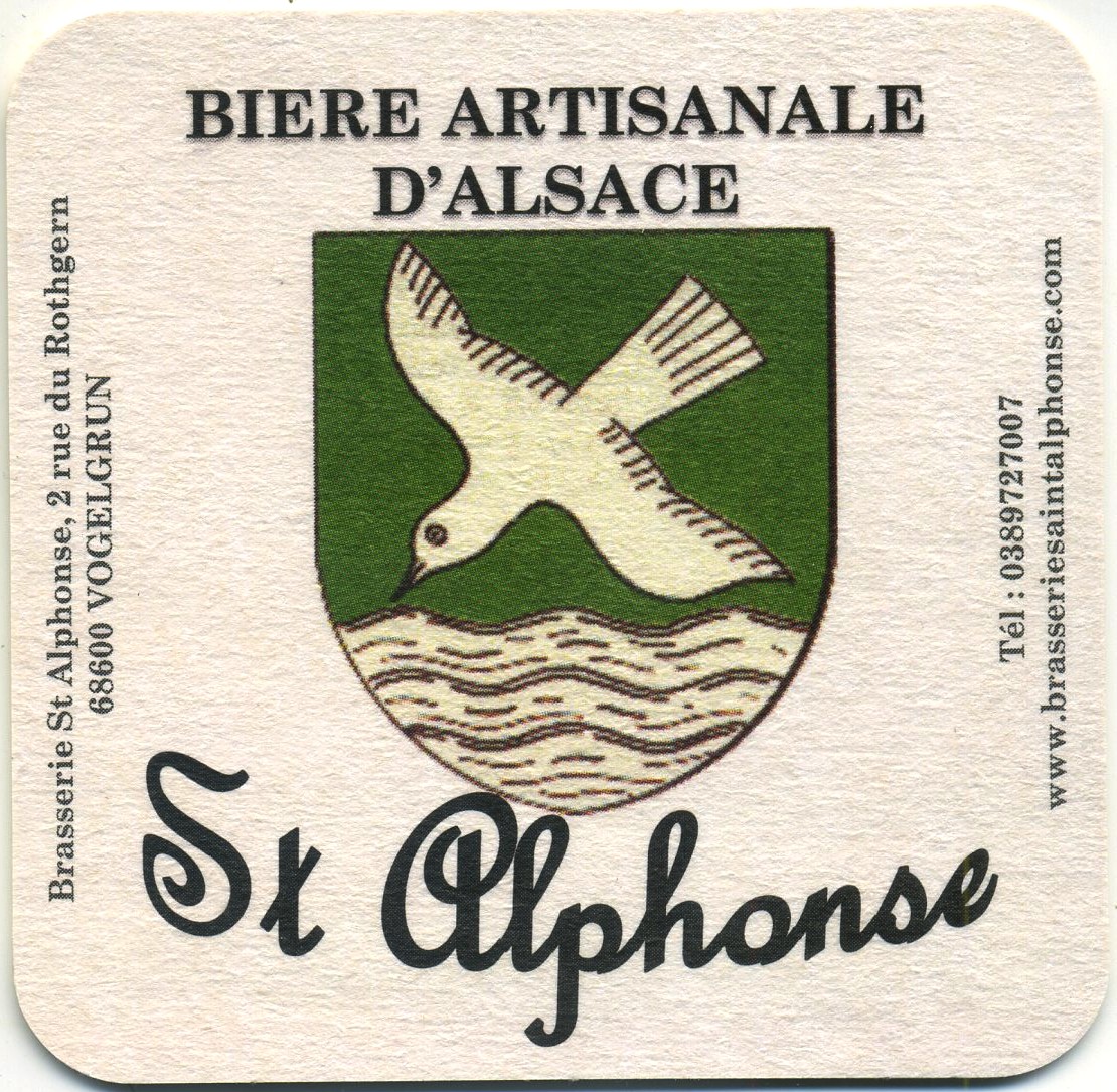 Sous bocks bretons Brasserie St Alphonse, Vogelgrun