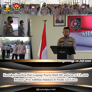 Kunjungi Pusdik Lantas , Kasetukpa Polri Bertemu Dengan Para Siswa 1 IMG 20200718 WA0095