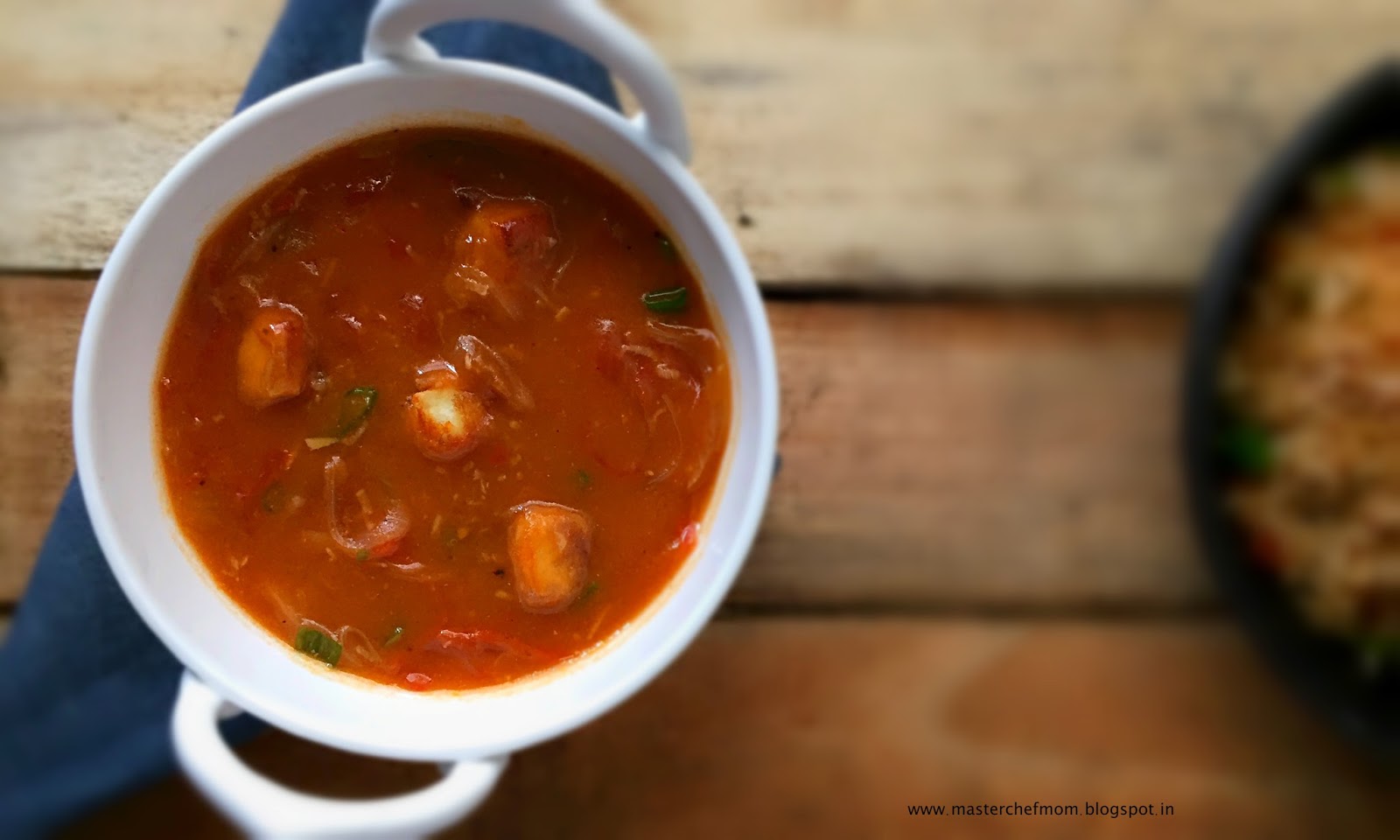 MASTERCHEFMOM Cottage Cheese in Hot Garlic Sauce How to make Hot Garlic Sauce at home