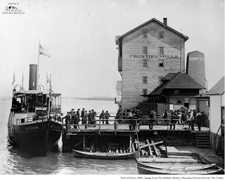 ‘Foot of Ferry, 1896.’ Image from The Buffalo History Museum. Retrieved from The Public.