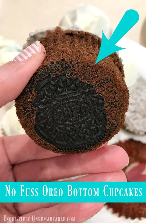 Oreo Bottom Cupcakes Recipe