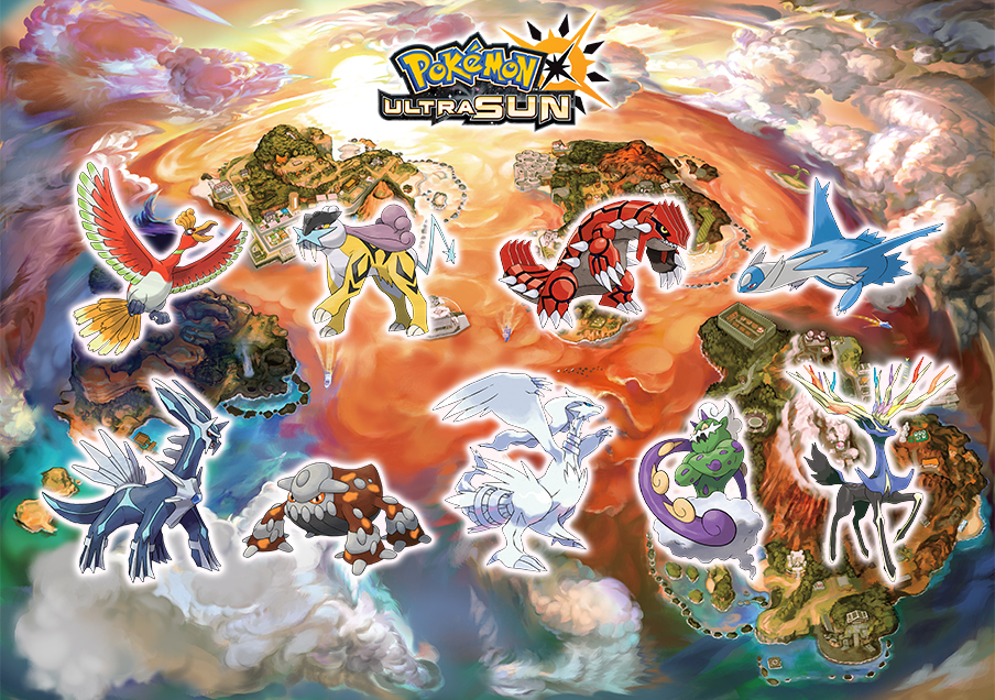 Pokémon Ultra Sun e Moon  Revelados detalhes sobre os lendários