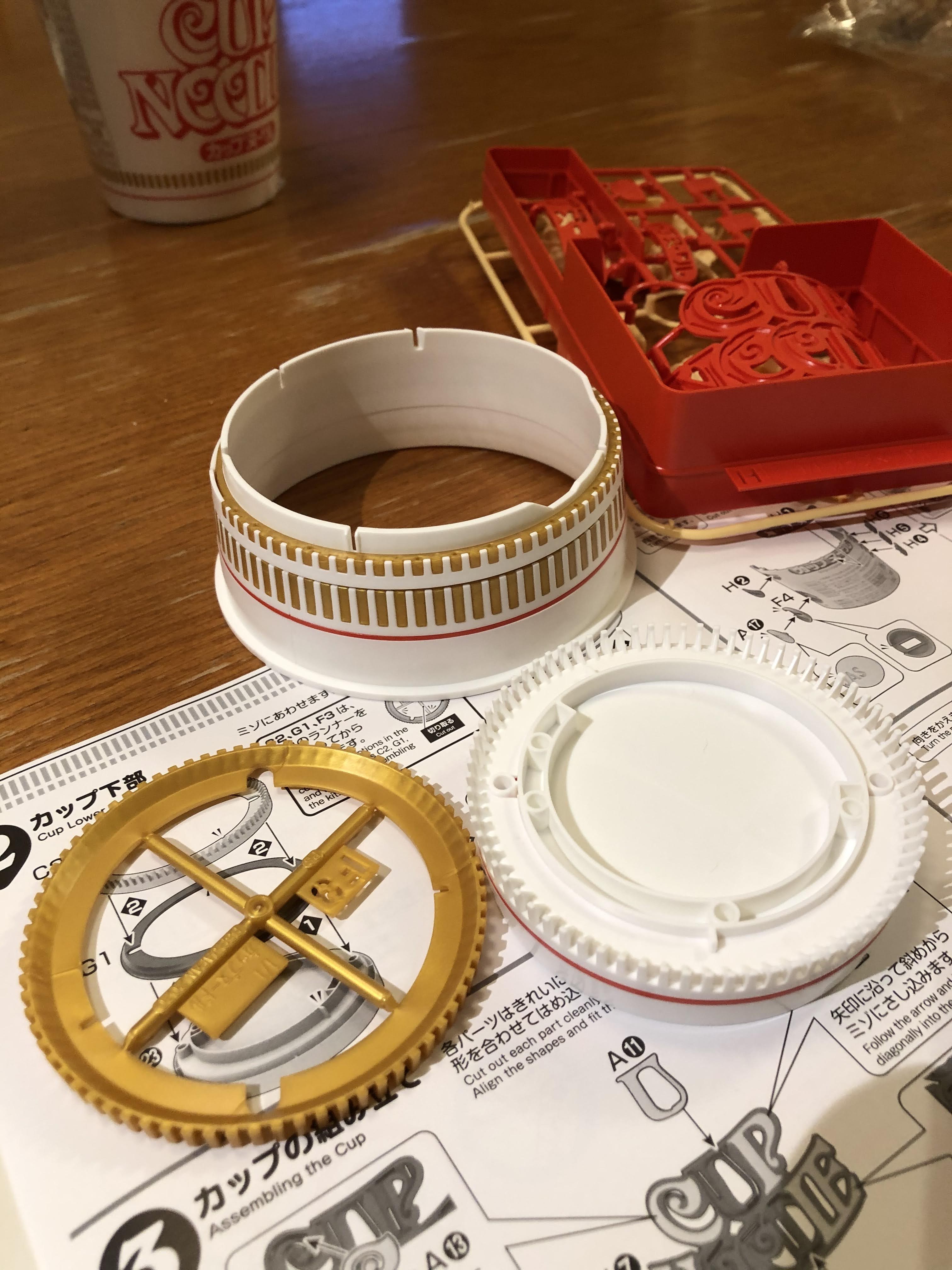 bandai cup noodles model kit
