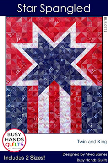 Star Spangled Quilt Pattern by Myra Barnes of Busy Hands Quilts