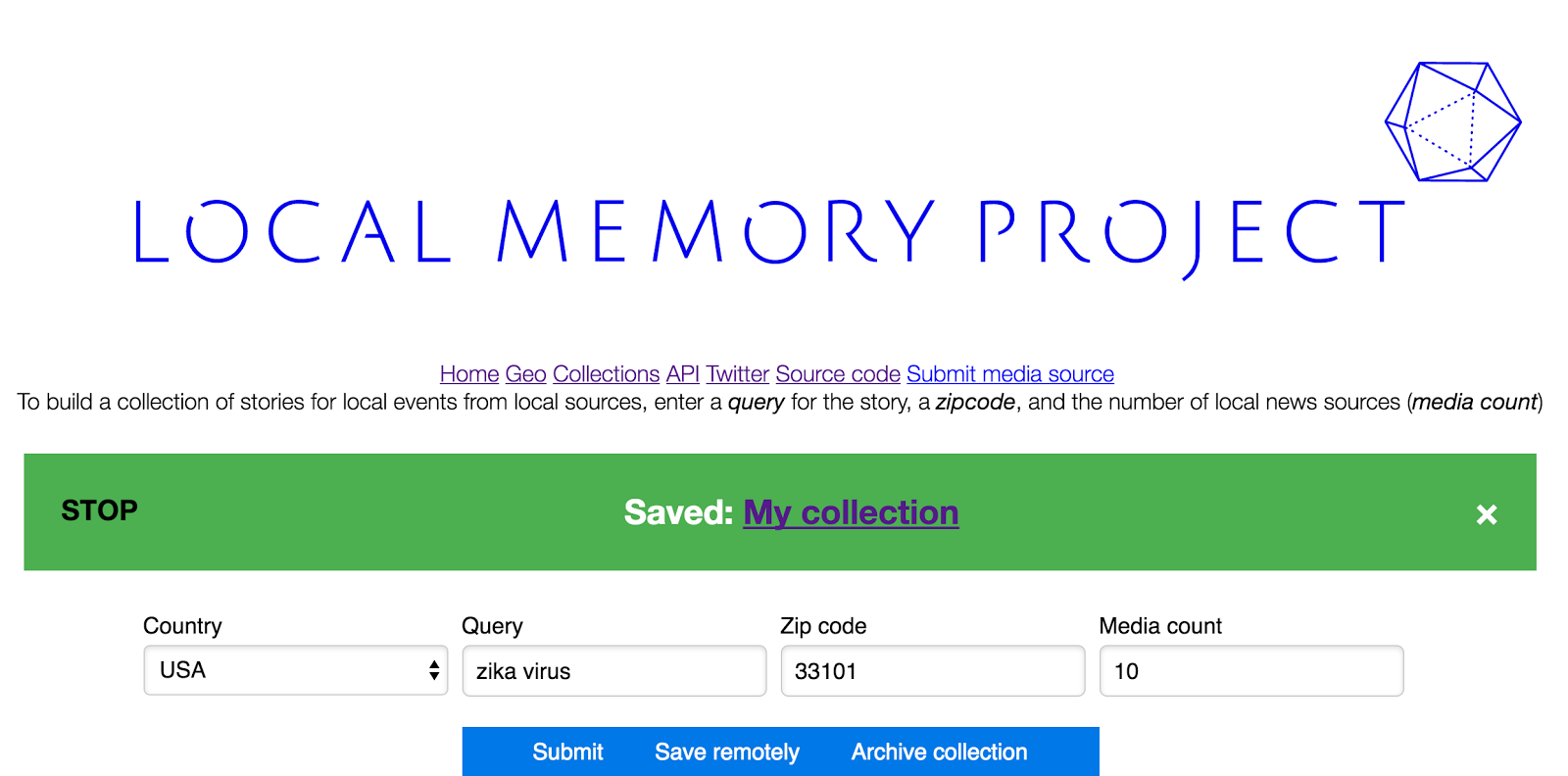 20161116 Introducing the Local Memory Project
