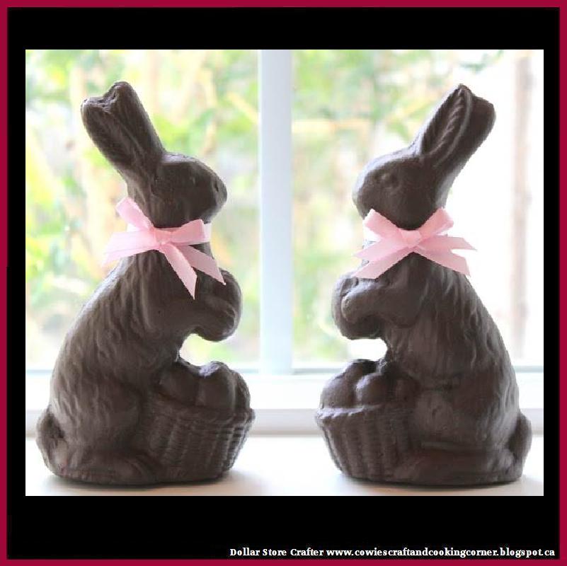 Dollar Store Crafter Faux Chocolate Bunnies