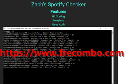 Spotify.com Accounts checker With Capture Proxyless