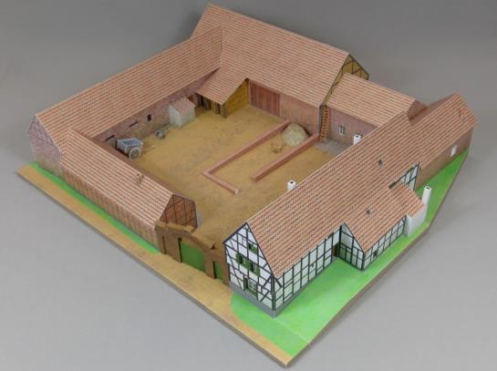 PAPERMAU Mondorf Giesenshof House Paper Model In 1 100 