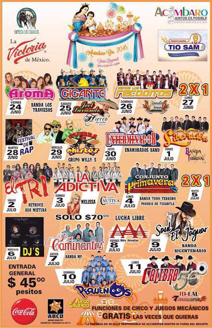 programa feria de acámbaro 2016 feria Acámbaro 2016