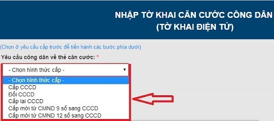 Thủ tục đăng ký làm căn cước công dân online trực tuyến mới nhất căn cước công dân trực tuyến 1