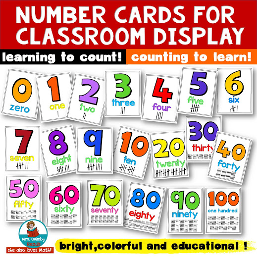 Display Number Cards in Your Classroom