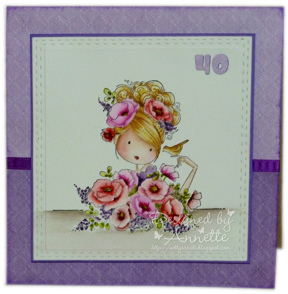 Netty's Cards Fiona Loves Flowers
