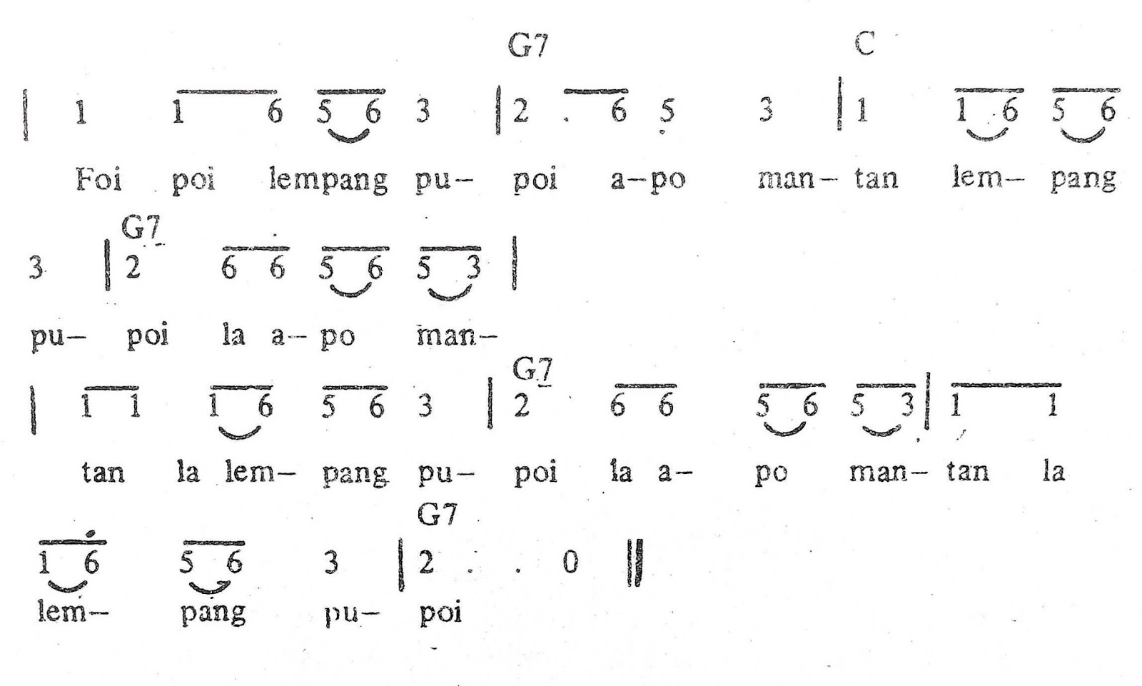Chord & Arti Lirik Lagu Kalimantan Tengah: Palu Lempang Pupoi + Not Angka Chord & Arti Lirik Lagu Kalimantan Tengah: Palu Lempang Pupoi + Not Angka