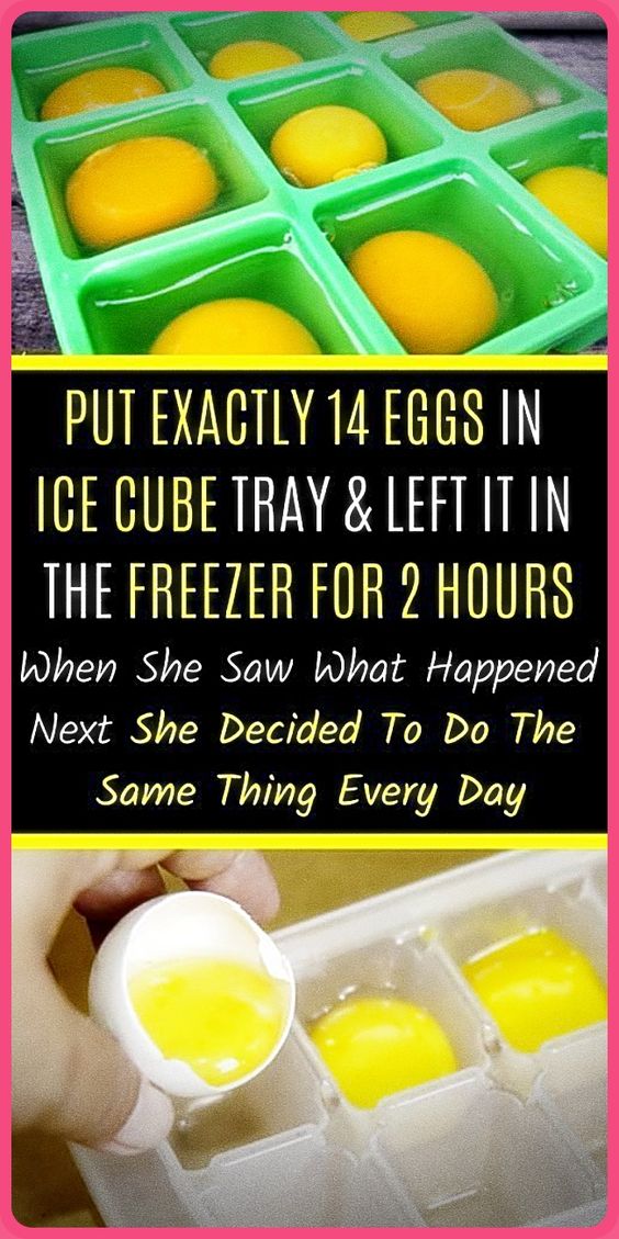 She Put Exactly 14 Eggs In Ice Cube Tray & Left It In The Freezer For 2