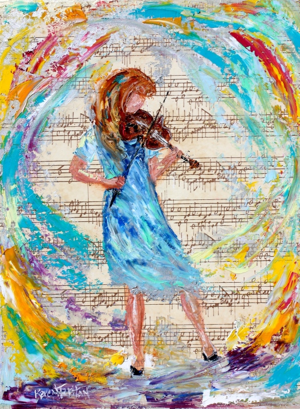 Palette Knife Painters, International Original oil paintings by Karen