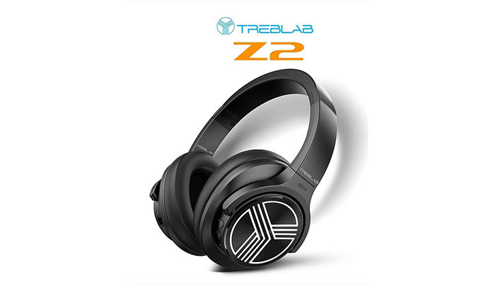 TREBLAB Z2 | Over Ear Workout Headphones with Microphone