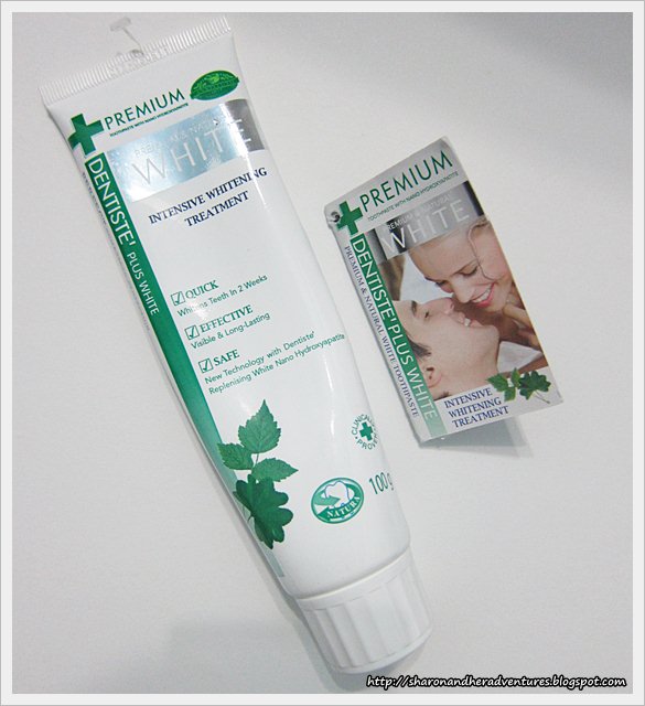 Sharon and her adventures... Dentiste Premium Whitening Intensive