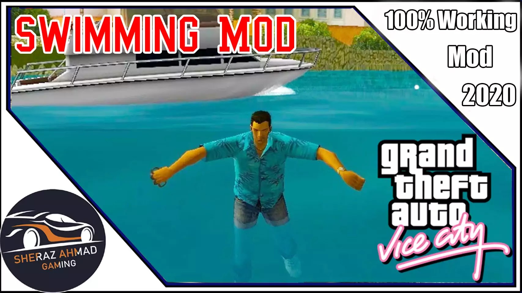 Swimming Mod For GTA Vice City PC Sheraz Ahmad Gaming