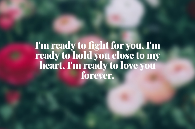 Romantic words to tell a lady