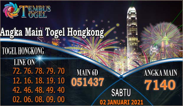 Angka Main Togel Hongkong Hari Sabtu 02 Januari 2021