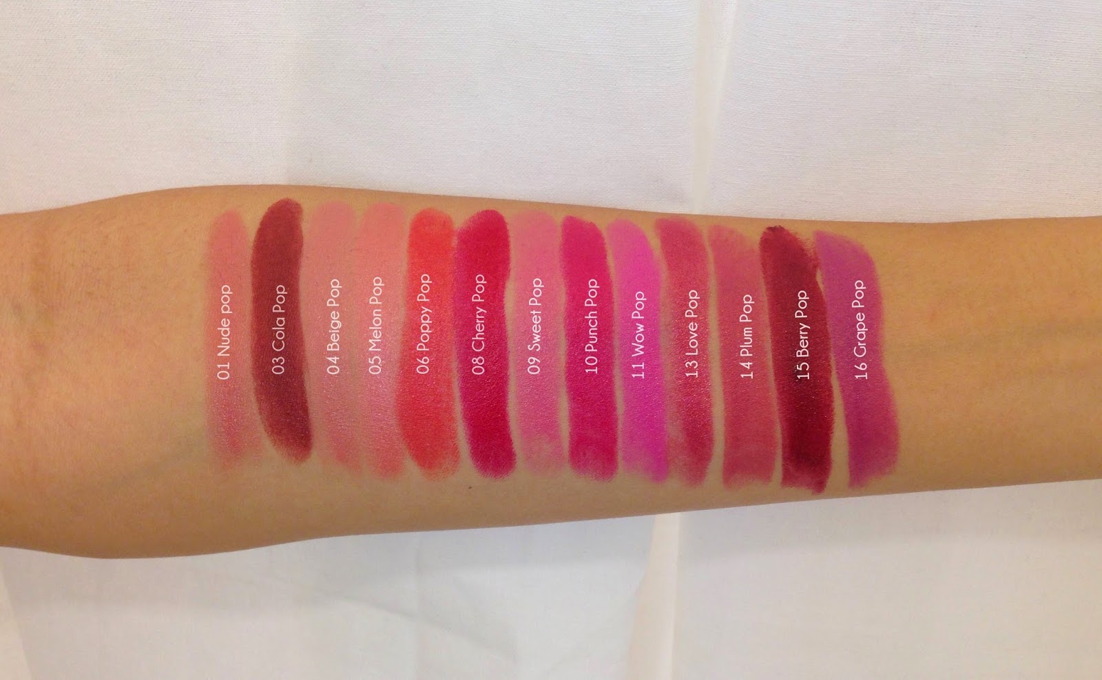 Kymm Beauty Lifestyle Travel Clinique Pop Lips Swatches Review.