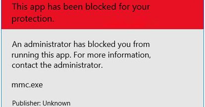 blocked protection app been