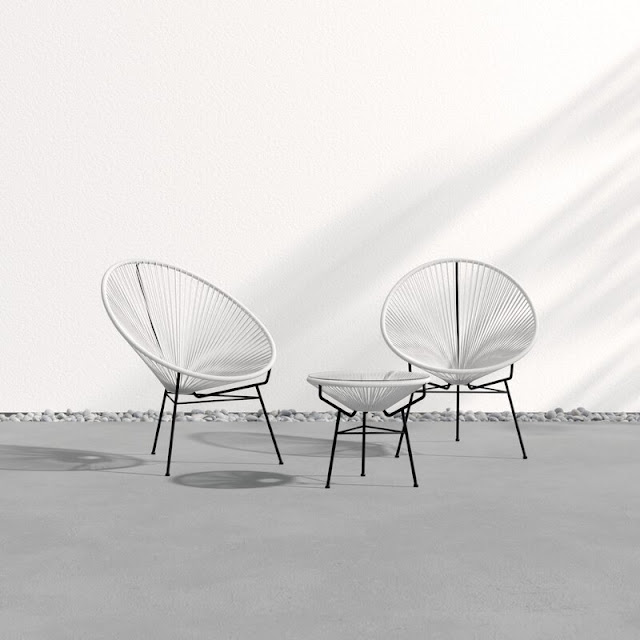 Tina 3-teilige Rattan-Sitzgruppe