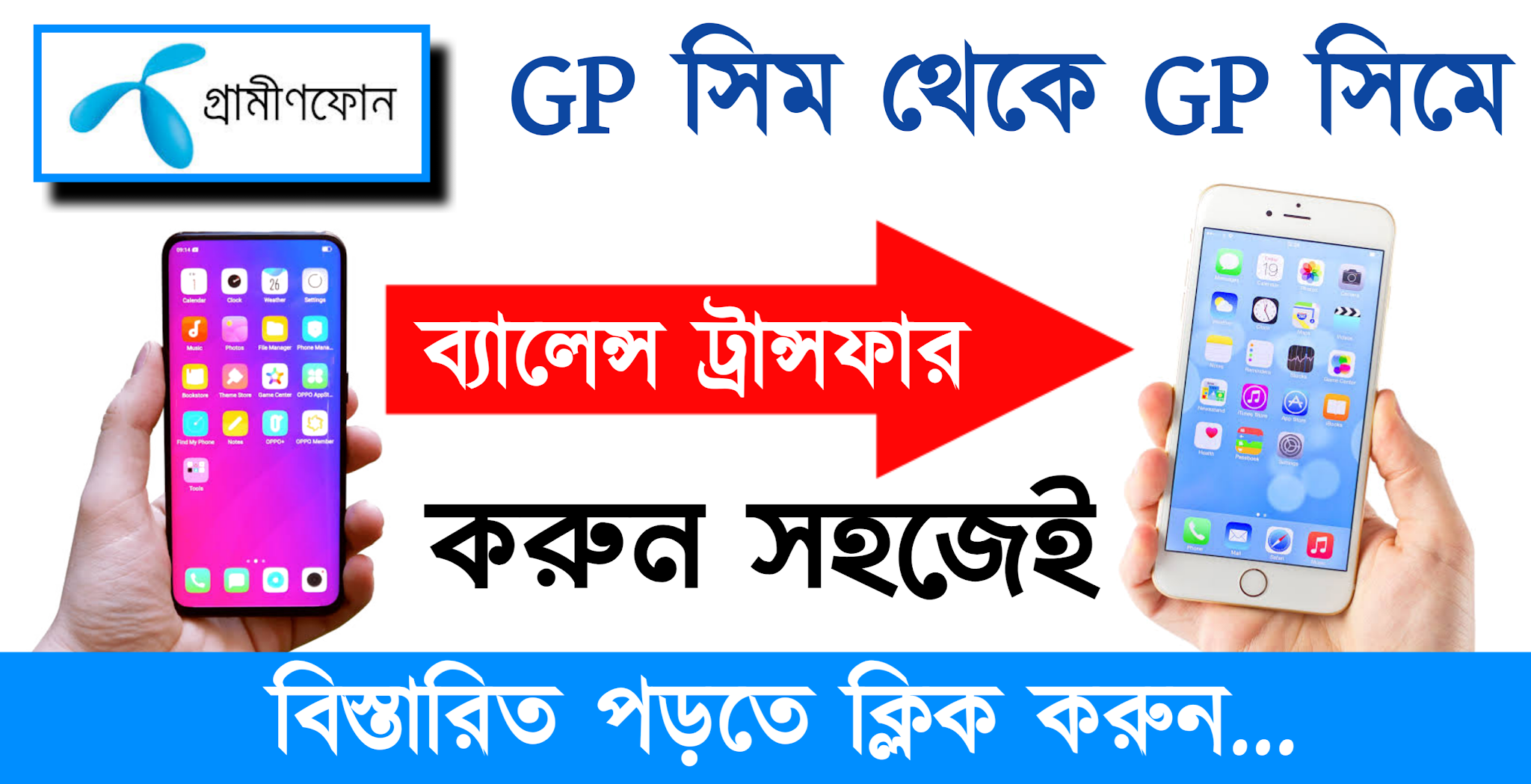 জিপি থেকে জিপি ব্যালেন্স ট্রান্সফার করার পদ্ধতি | How To Transfer Grameenphone Balance Bangla Tutorial.