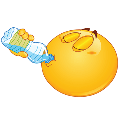 Thirsty emoji