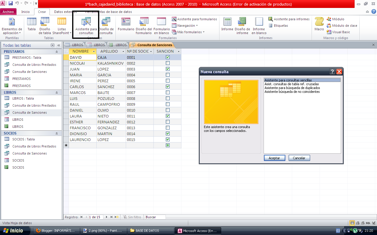 Imagenes asombrosas: Mini tutorial de base de datos en Access