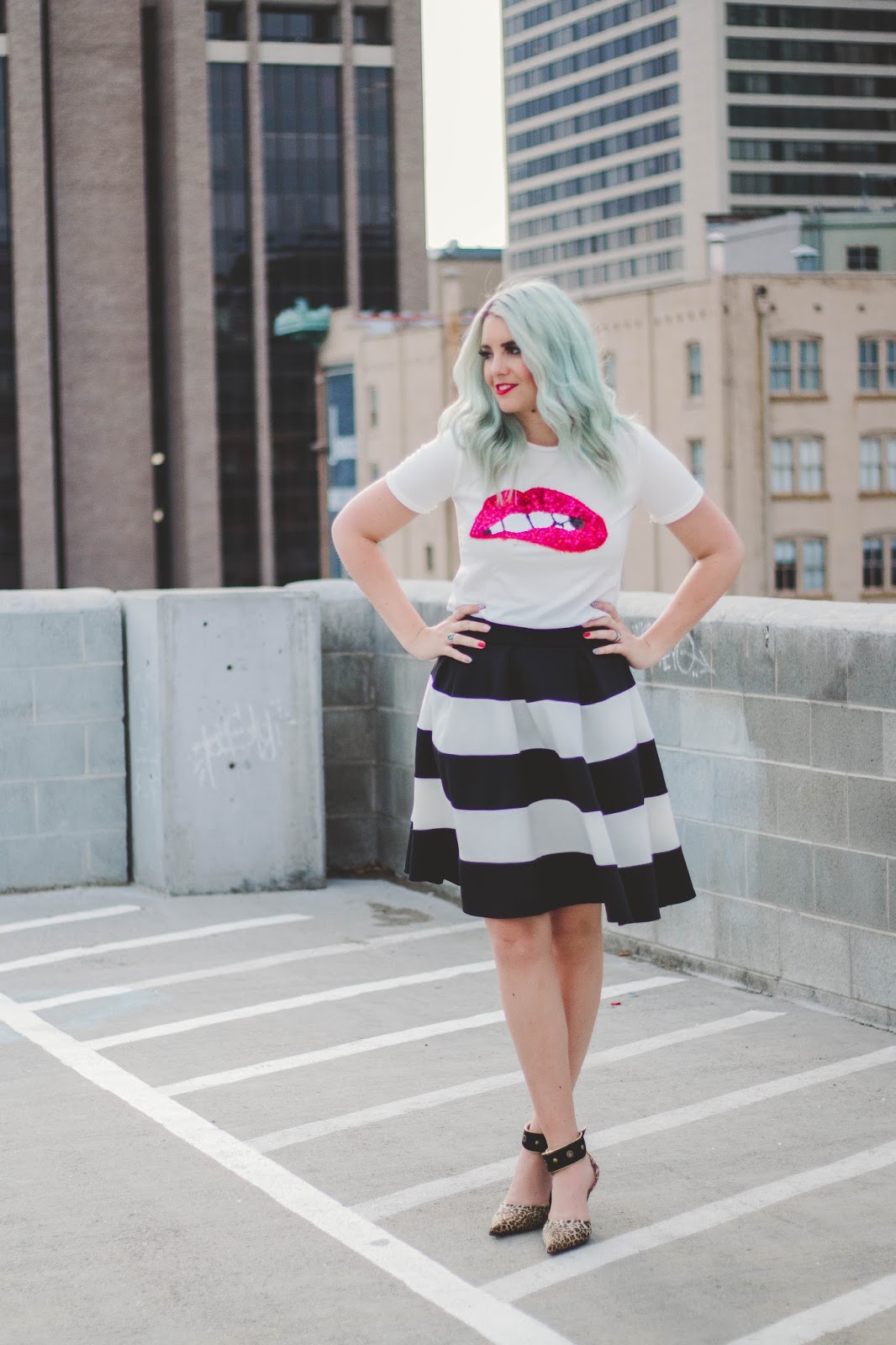 Mint Hair, Utah Fashion Blogger, Stripes
