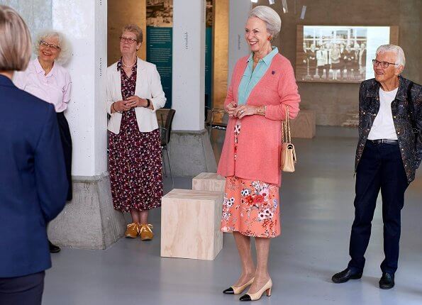 Princess Benedikte visited the exhibition Vigdis Finnbogadottir, The World's First Elected Female President at the  North Atlantic House in Copenhagen