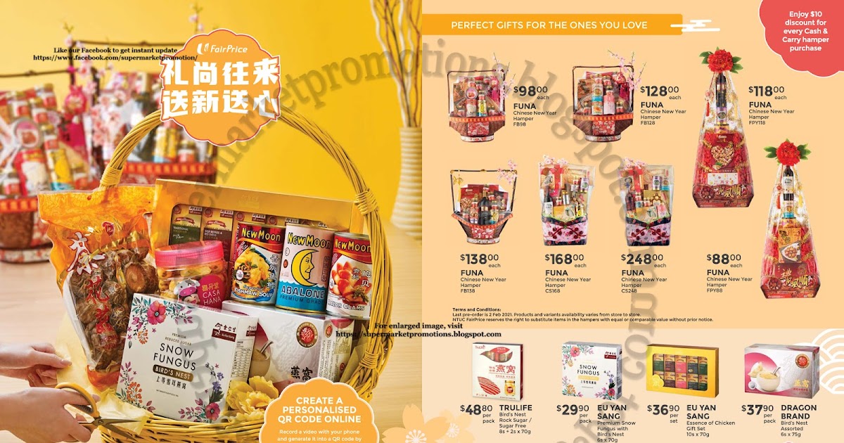 NTUC FairPrice CNY Hampers &amp; Gifts Promotion 31 December 2020 - 28
