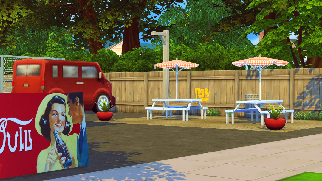 Sims 4 CC's The Best Copeland Gas Station & Ice Cream Stand by Jenba