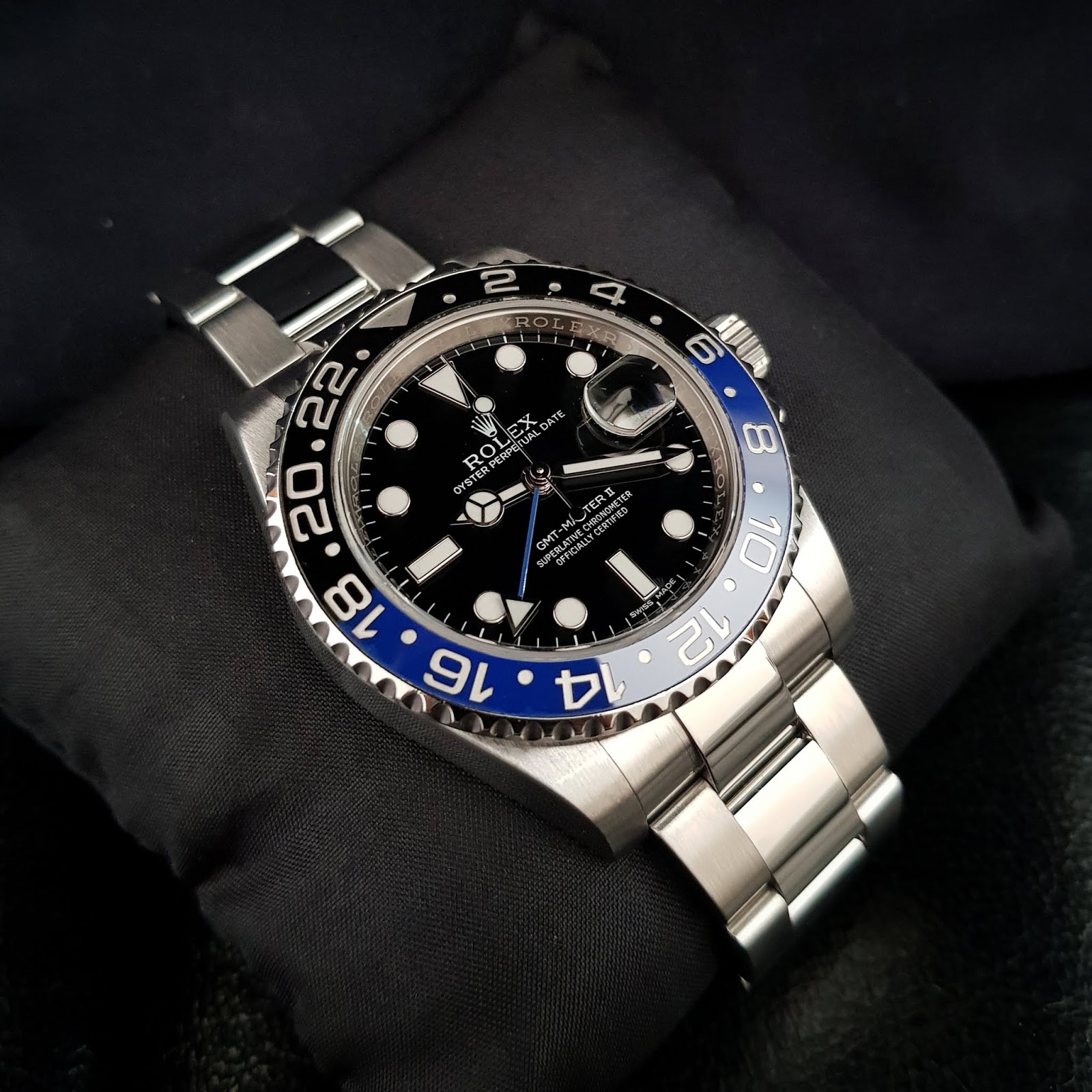 Watch Temptation Jual Beli Jam Tangan Second Arloji Mewah Bekas Original Sold Preowned Rolex Gmt Master Ii Blue Black Ceramic Bezel Batman Random Series