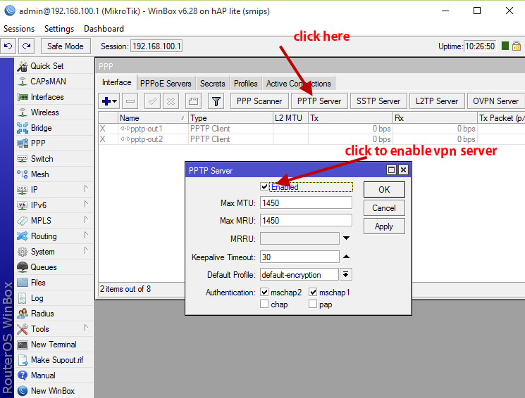 Create VPN Server (PPTP) On MikroTik Router - MIKROEXPERT BLOG