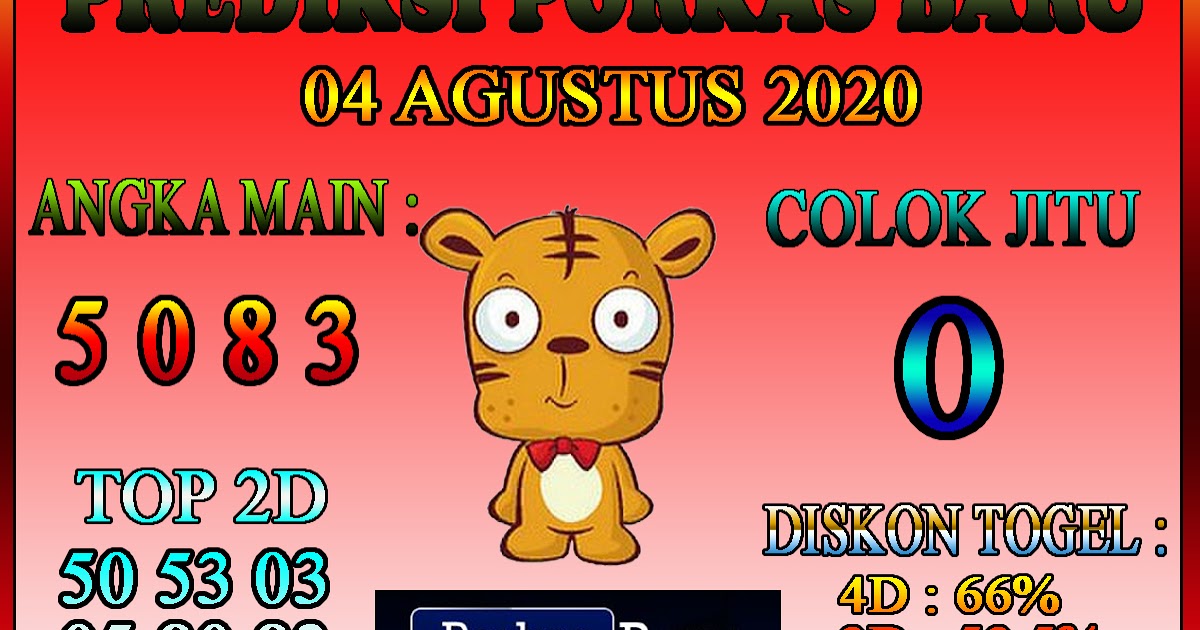 Prediksi Togel Porkas Baru 04 AGUSTUS 2020 Prediksi