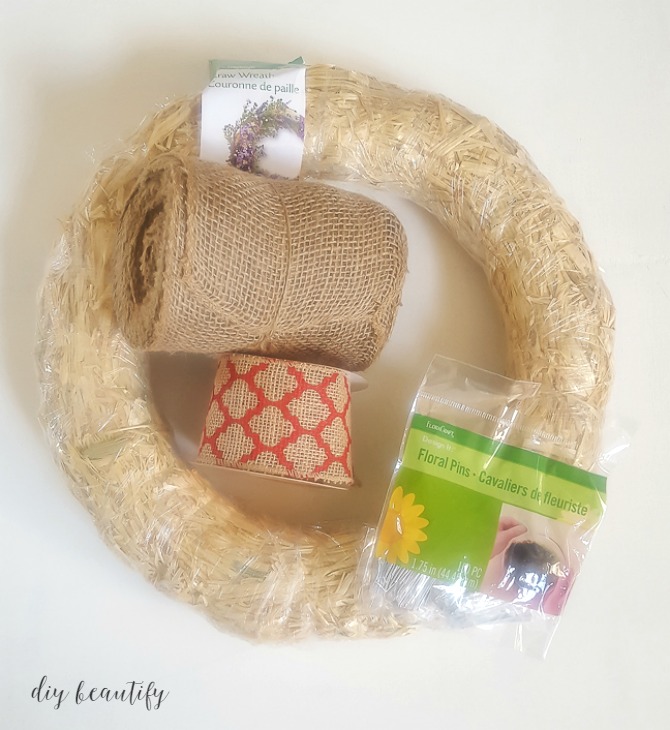 How to Make a Burlap Petal Wreath DIY Beautify Creating Beauty at Home
