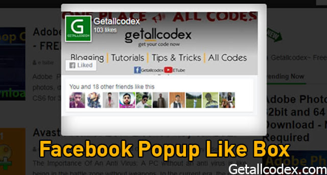 Facebook Popup Like Box Widget - For Blogger or Your Website Facebook Popup Like Box Widget - For Blogger or Wordpress