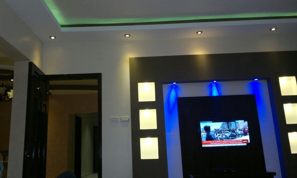 Handmade Gypsum Board Tv Units Before And After - Home Decor