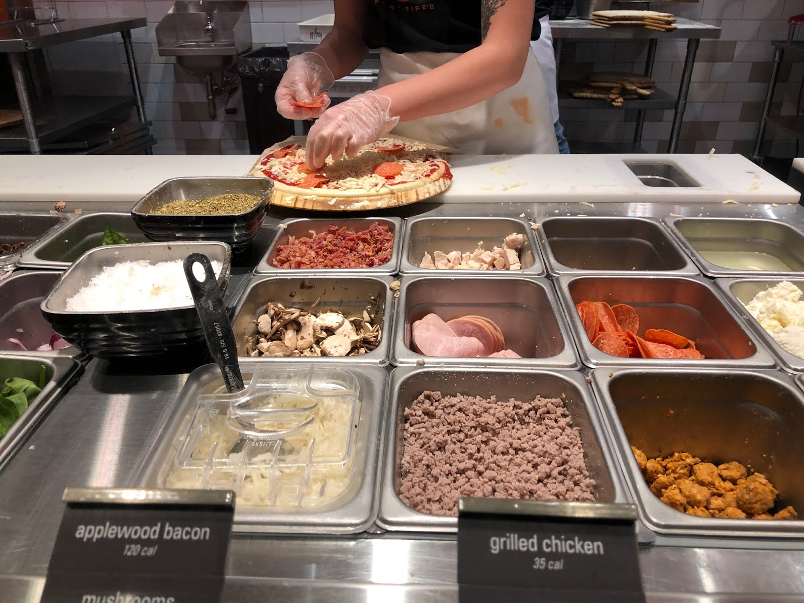 Teena in Toronto Blaze Pizza, Toronto, ON (John Street)