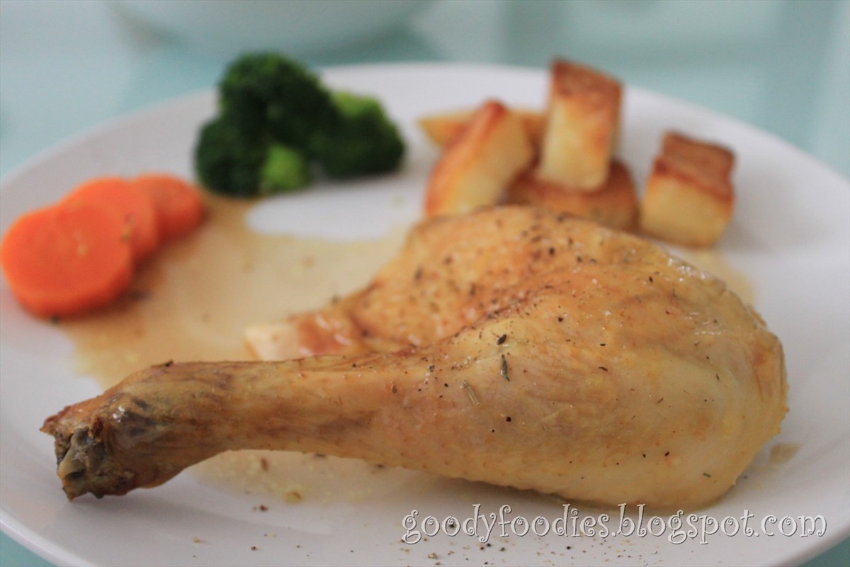 GoodyFoodies I cooked Jamie Oliver inspired roast chicken with