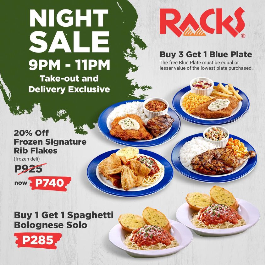 Manila Shopper Racks Late Night Takeout & Delivery Promo